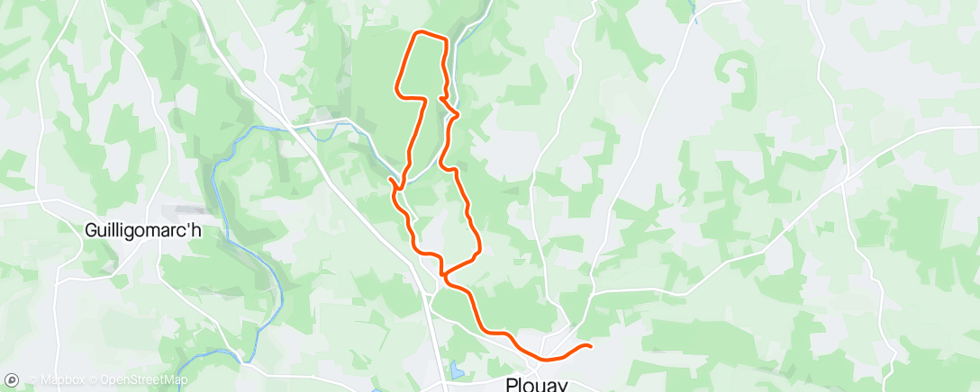 Mapa de la actividad (Evening Trail Run)