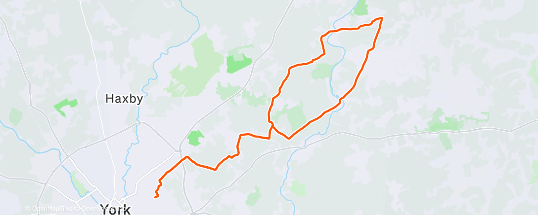 Map of the activity, Morning Ride