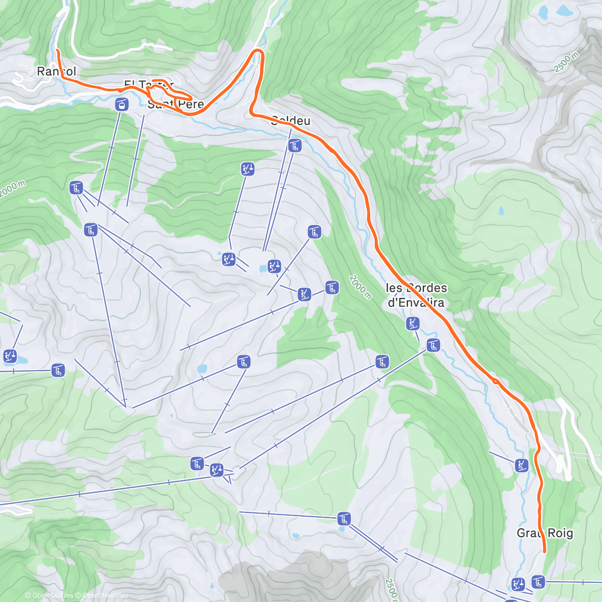 Map of the activity, Morning Mountain Bike Ride
