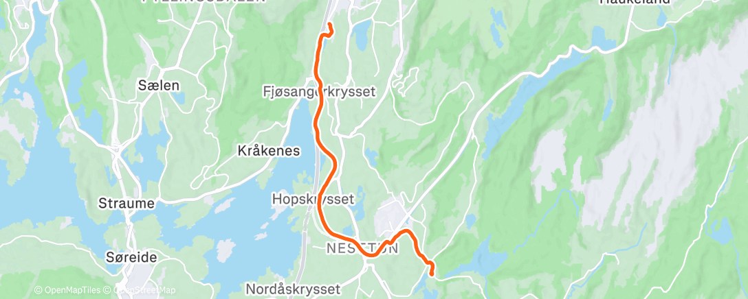 Map of the activity, Morning Run