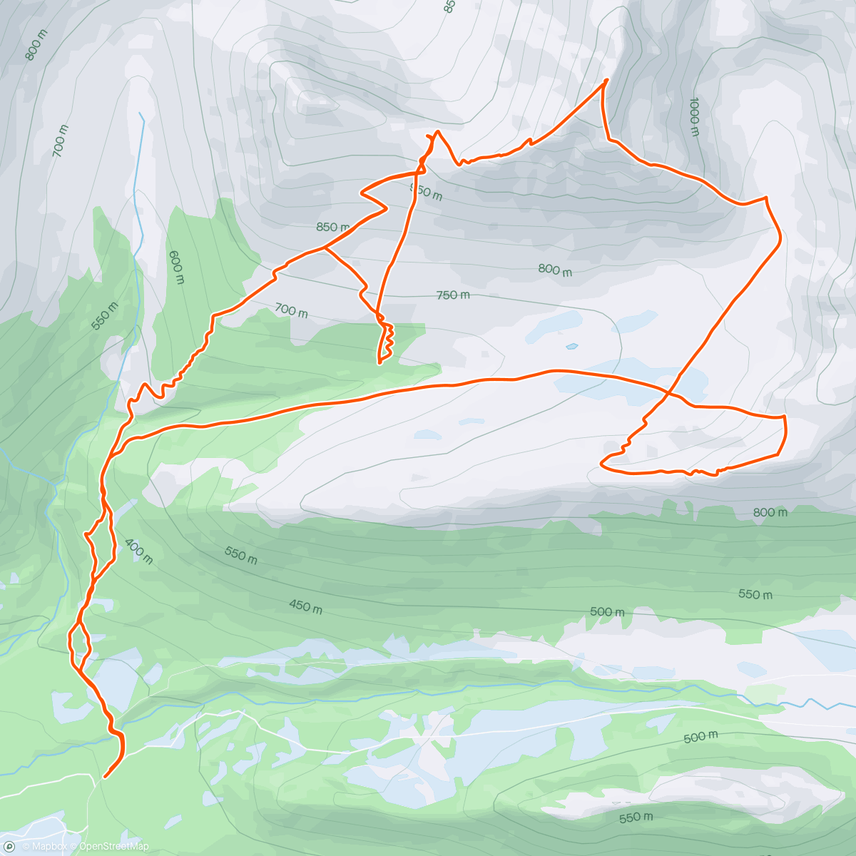 Map of the activity, Søre Klauva 🌤️