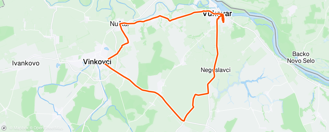 Map of the activity, Morning Ride