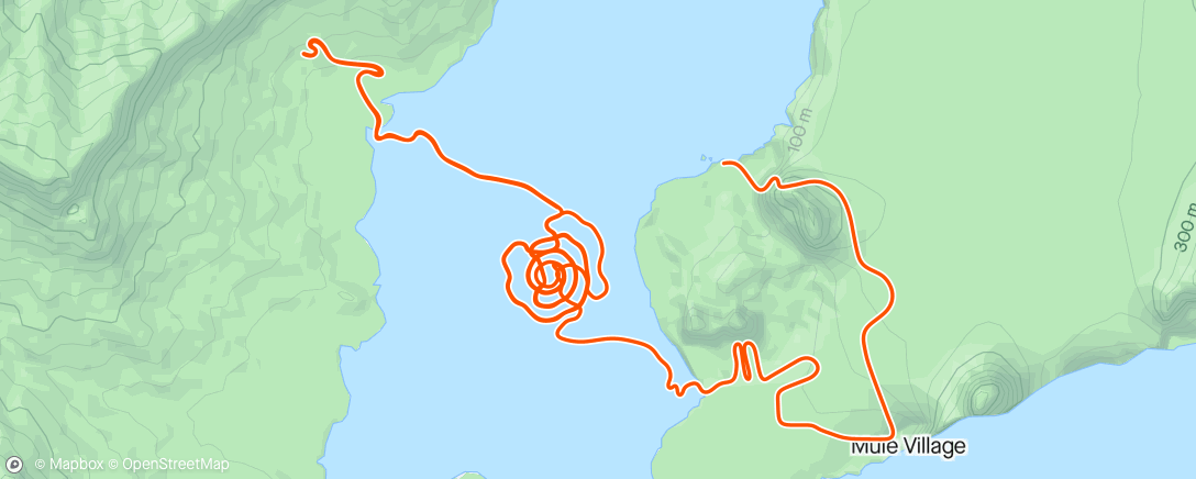 Map of the activity, Zwift -Watopia