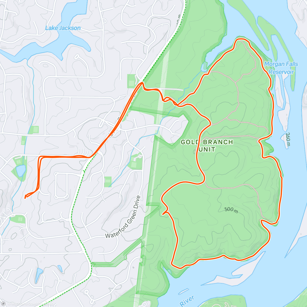 Map of the activity, Gold Branch revisited