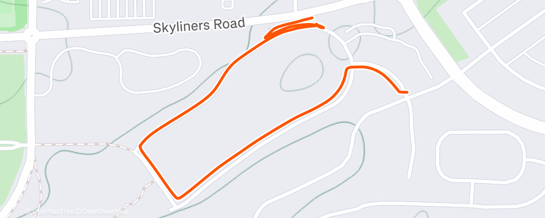 Map of the activity, Evening Walk