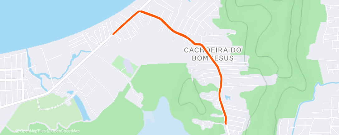 Map of the activity, Morning Run