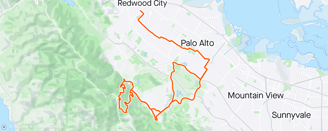 Map of the activity, MAICO’s birthday ride