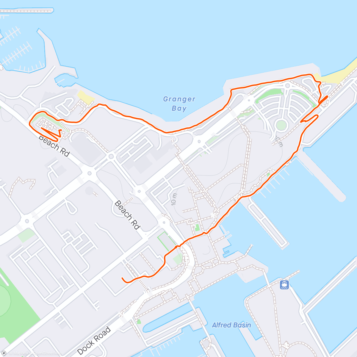 Map of the activity, Scenic route back from Oranjezicht City Farm Market🇿🇦