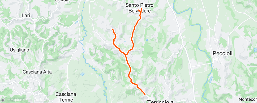 Map of the activity, Corsa all’ora di pranzo