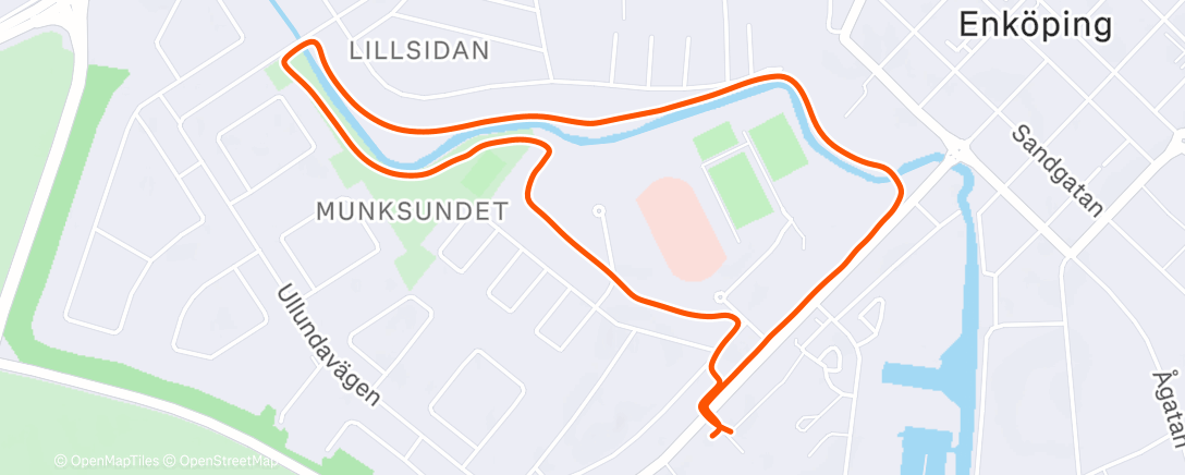 Map of the activity, Afternoon Walk