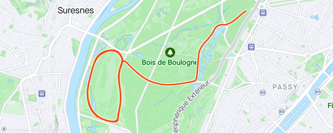 Map of the activity, Pas de marathon + du repos = des jambes fraîches ❤️‍🔥