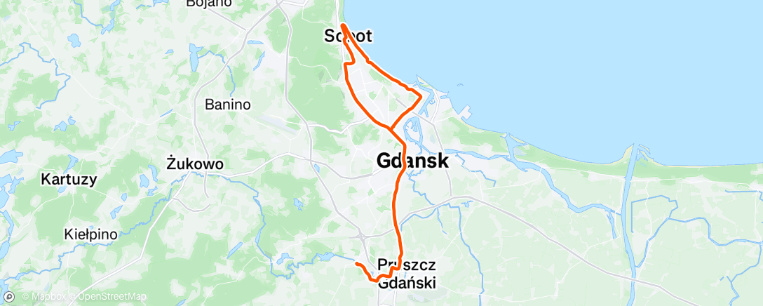 Map of the activity, 🚴👌