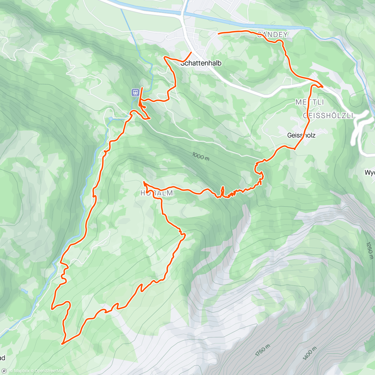 Map of the activity, Hobalm - Reichbachalp - Kaltenbrunnen 🤩