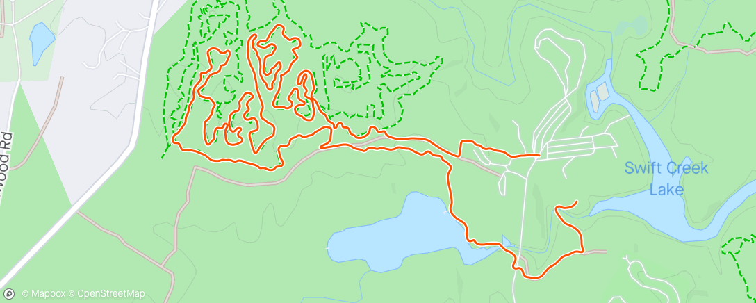 Map of the activity, Ragnar trail run - loop 3