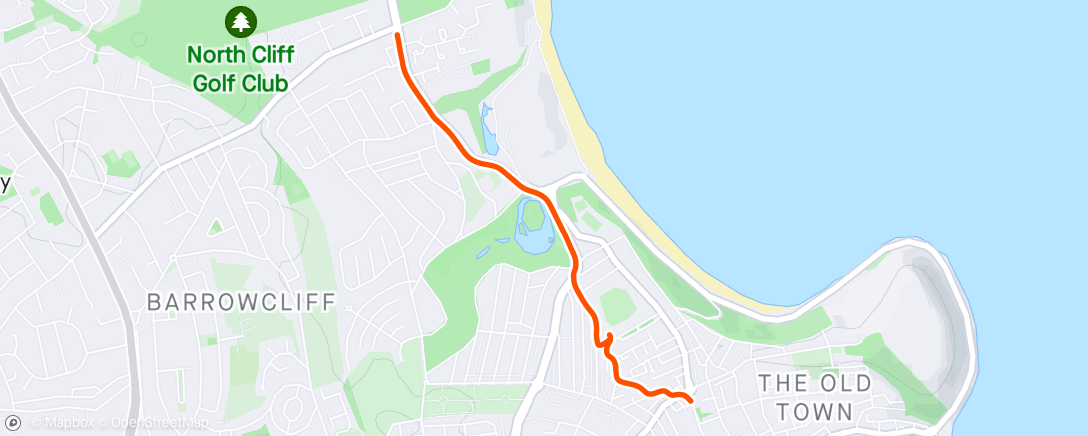 Map of the activity, Thursday morning walk to work via Nana Coco’s for doggy day care 🐾