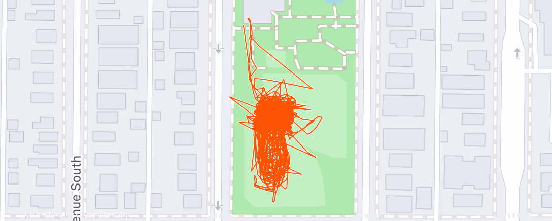 Map of the activity, Afternoon Ice Skate