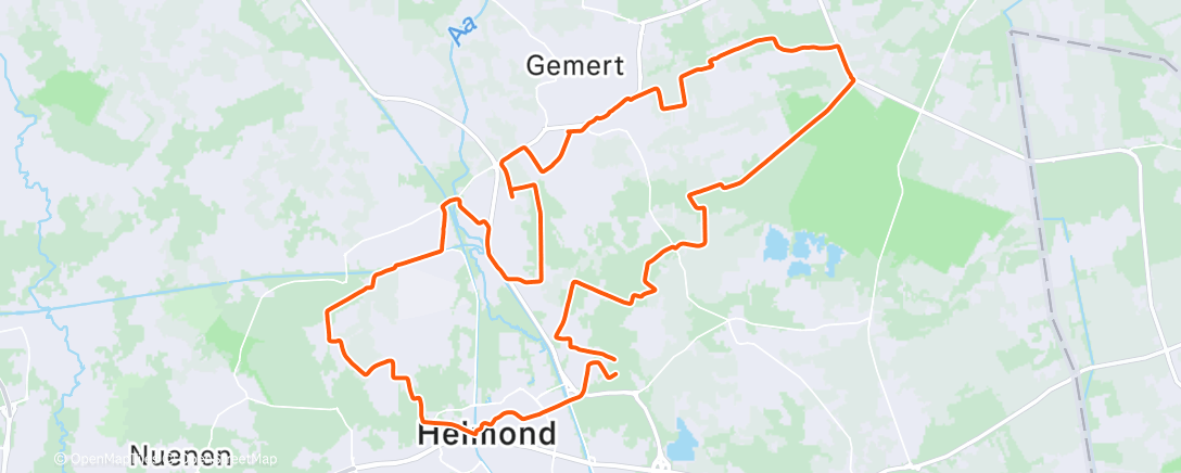 Map of the activity, MTB met Marc