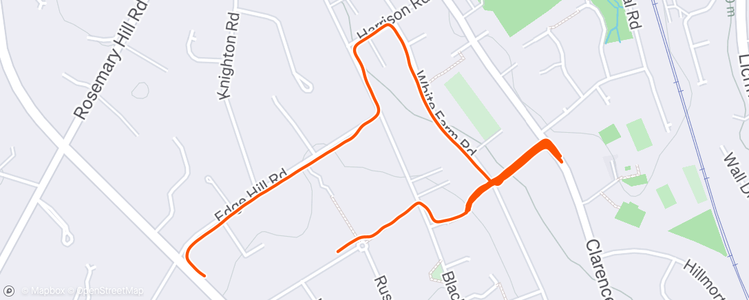 Karte der Aktivität „Hill reps x8”