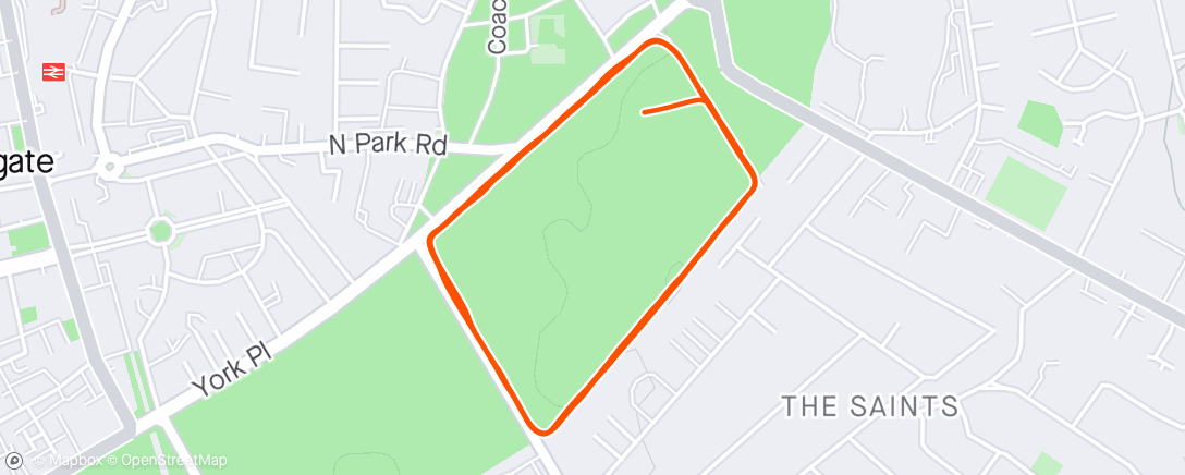 Map of the activity, Parkrun 2nd 🥈