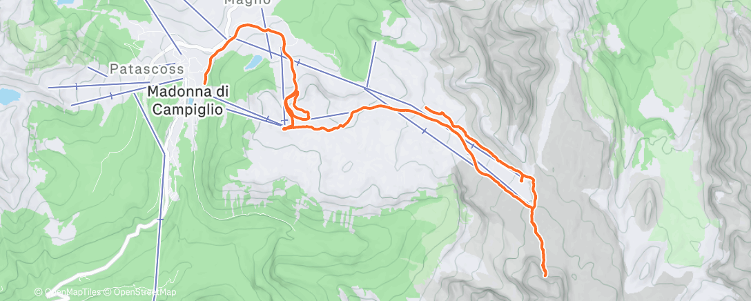 Map of the activity, Morning Backcountry Ski
