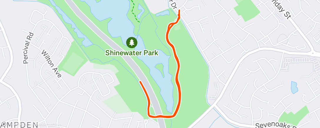 Map of the activity, Morning Walk