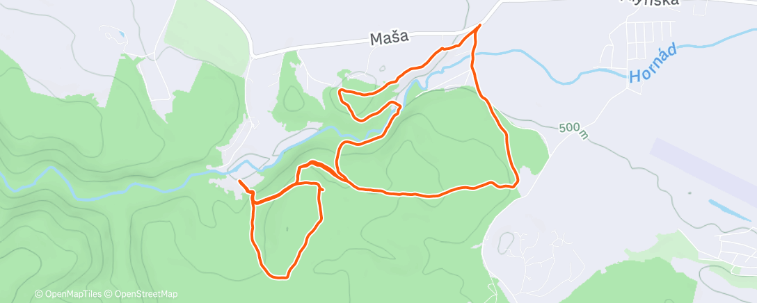 Map of the activity, Morning Trail Run / Sovia skala