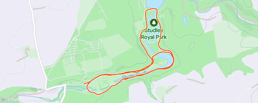 Map of the activity, Fountains parkrun 24min pacer