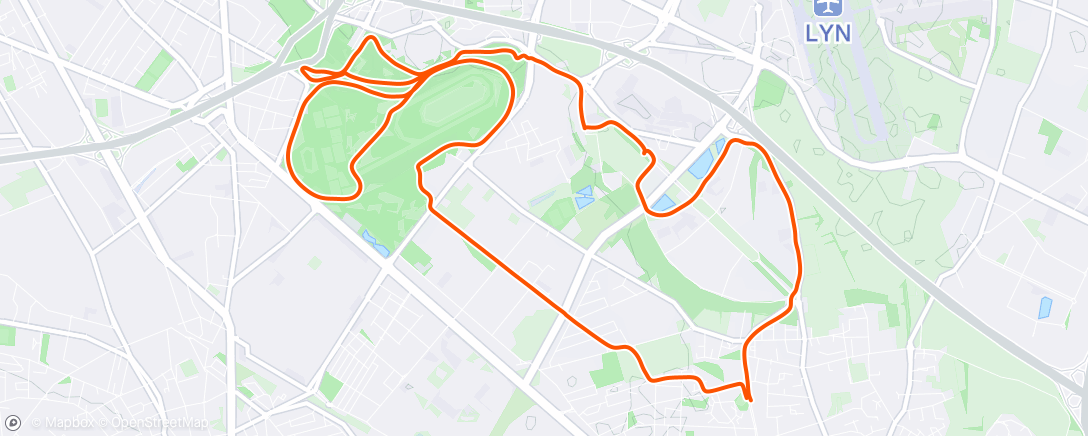 Map of the activity, Endurance fondamentale