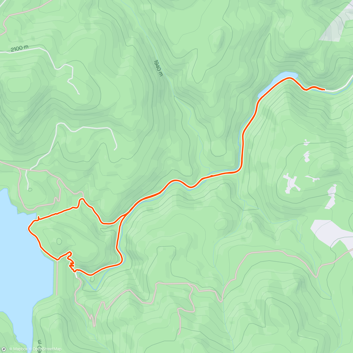 Map of the activity, Button Rock Canyon