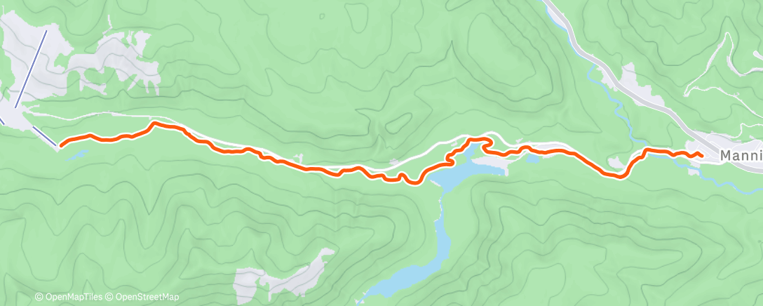 Карта физической активности (Lunch Nordic Ski)