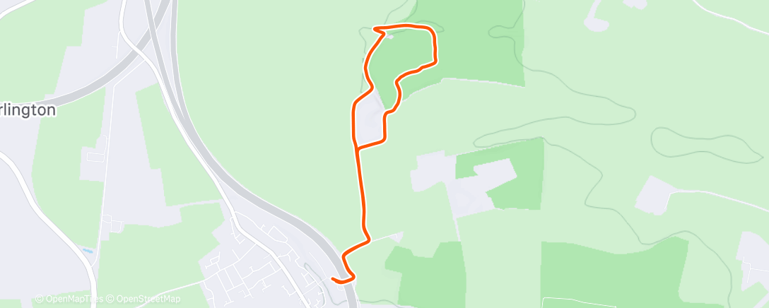 Map of the activity, Morning Walk