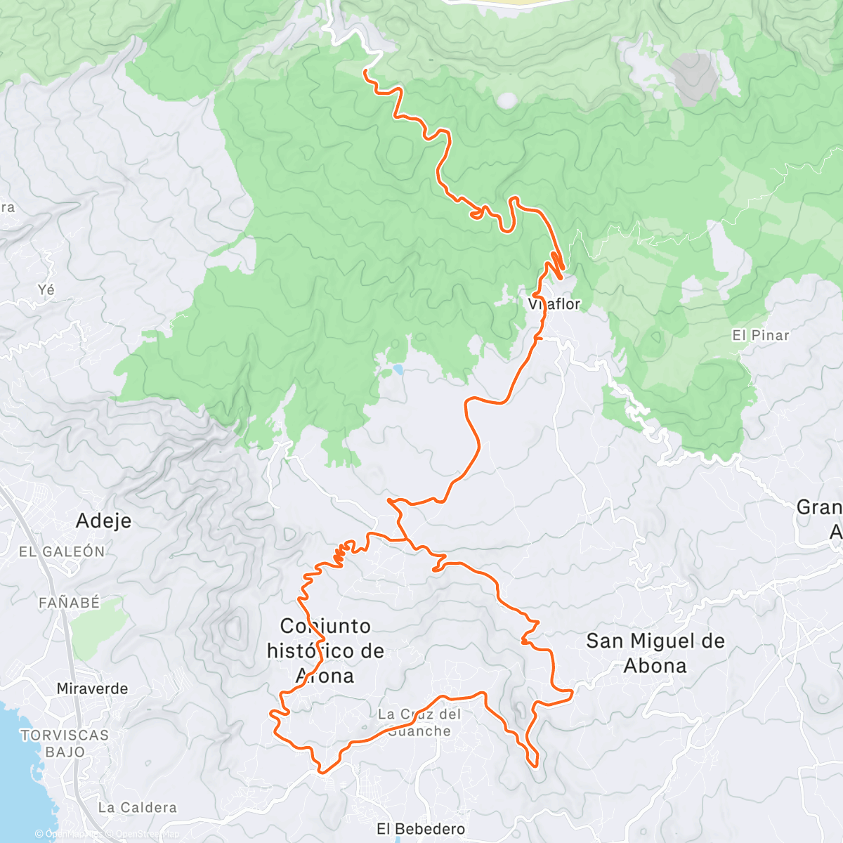 Mapa de la actividad (Lunch Ride)