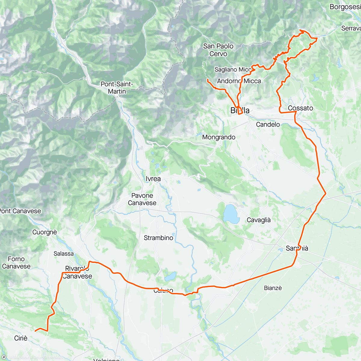 Map of the activity, 2 tappa Giro 🇮🇹