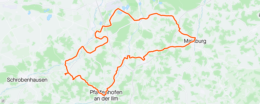 Map of the activity, Dreieck Holledau