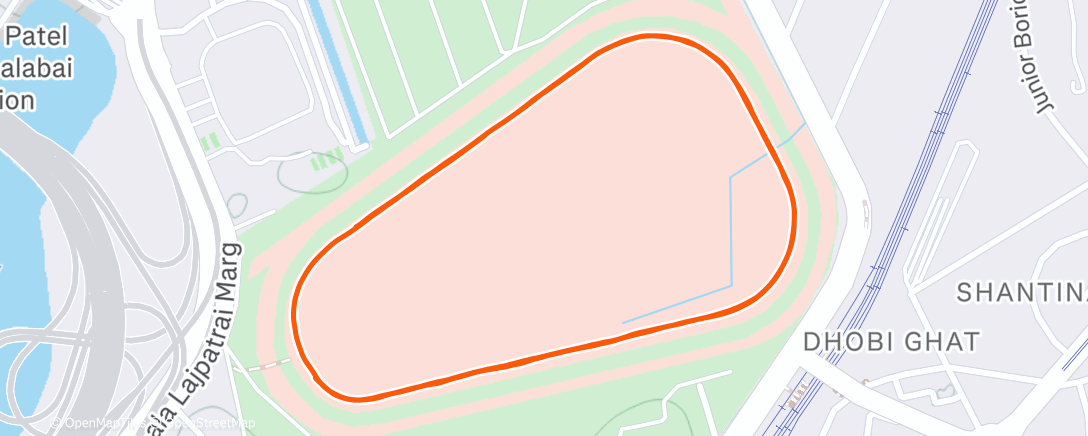 Map of the activity, Morning Run