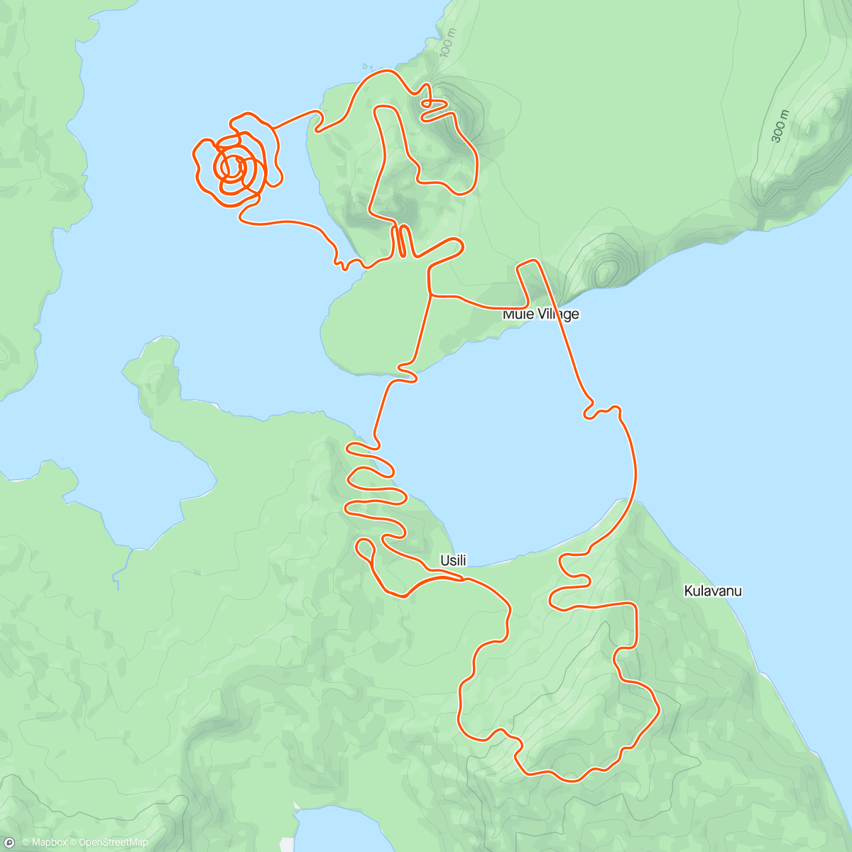 Mapa da atividade, Zwift - Ragged Spur