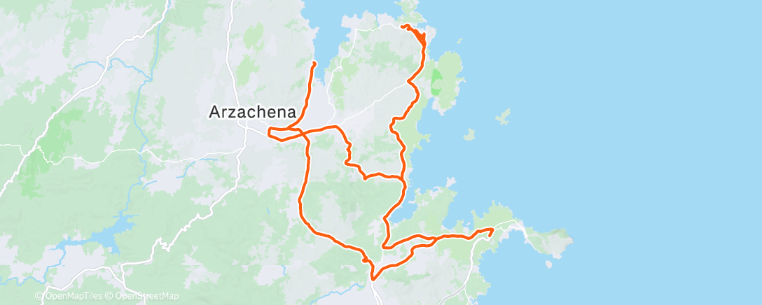 Map of the activity, Ciclismo all’ora di pranzo