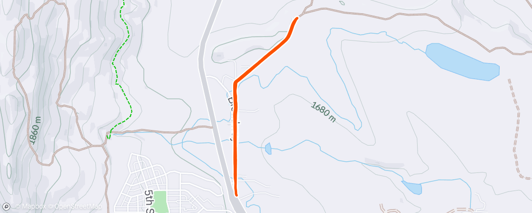 Map of the activity, Lunch Run