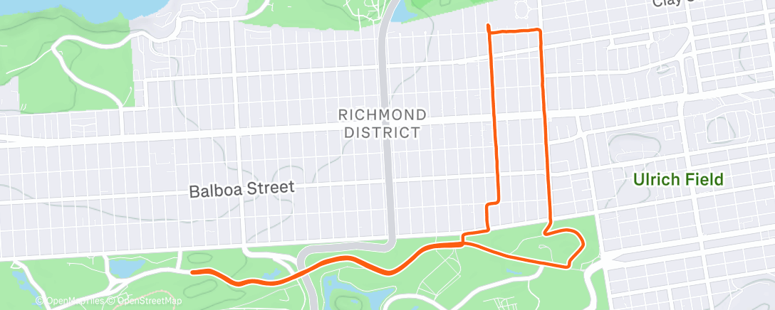 Map of the activity, Morning Ride