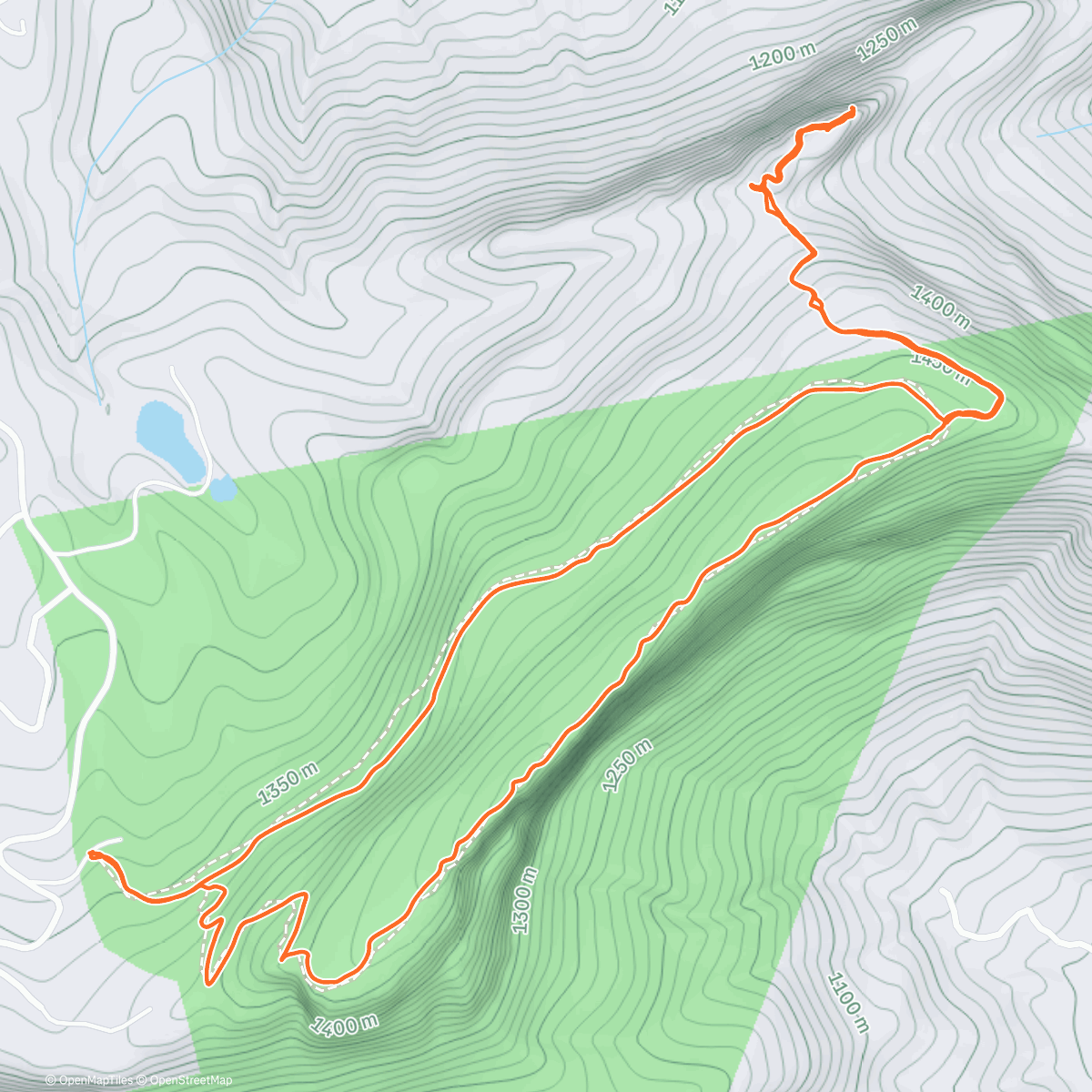 Map of the activity, Whiteside + Devil’s Courthouse