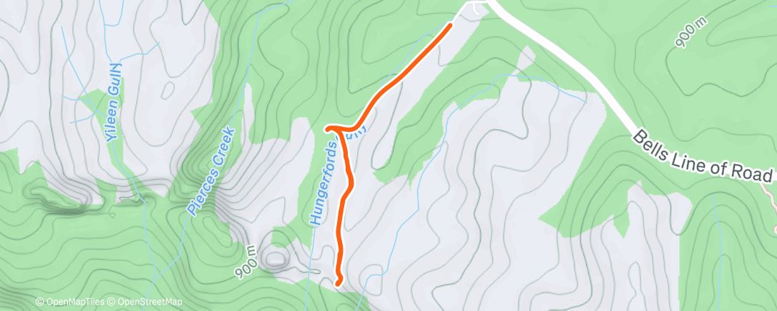 Map of the activity, Lunch Walk