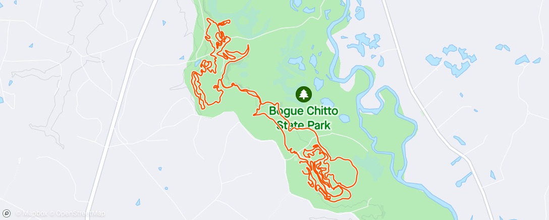 Map of the activity, 7 minutes in…and a dang rear flat 🤬