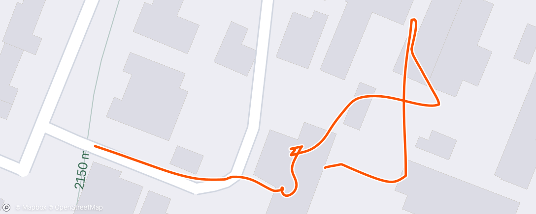 Map of the activity, Afternoon Walk