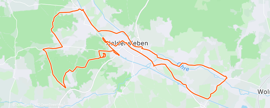 Карта физической активности (Morning Gravel Bike Ride)