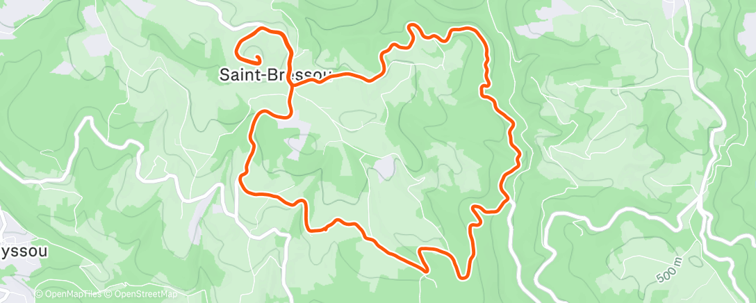 Карта физической активности (Course à pied le midi ☀️)