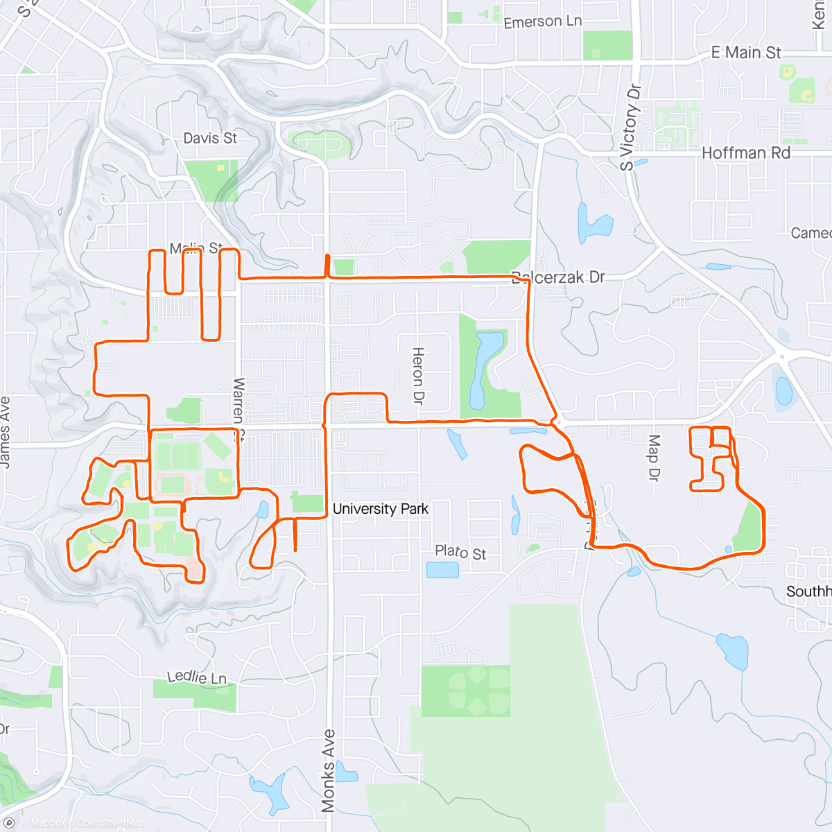 Karte der Aktivität „Monday Morning Run”