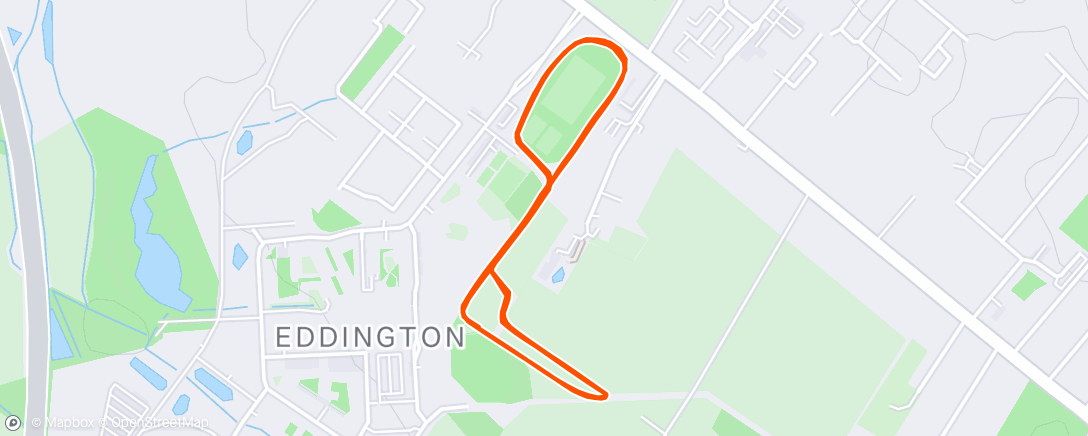 Map of the activity, Morning Run