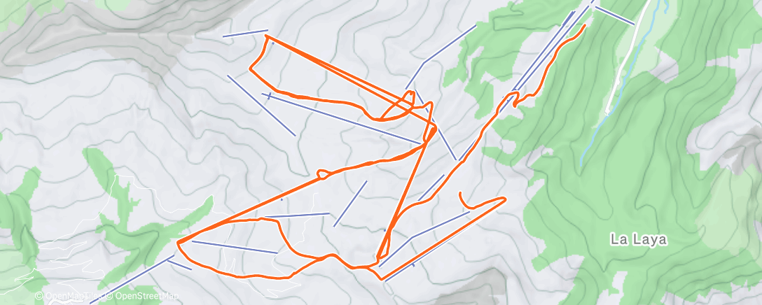 Карта физической активности (Morning Alpine Ski)