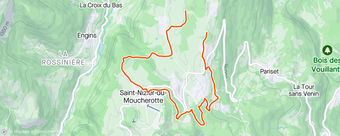 Map of the activity, Footing avant le sud 😎