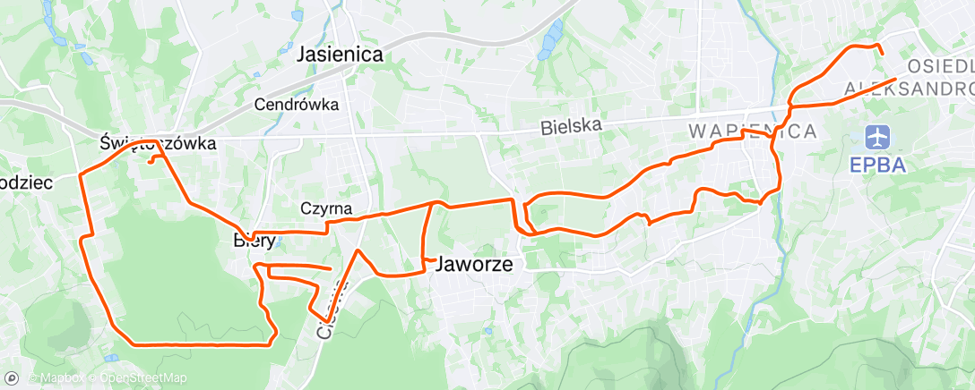 Map of the activity, Afternoon Gravel Ride